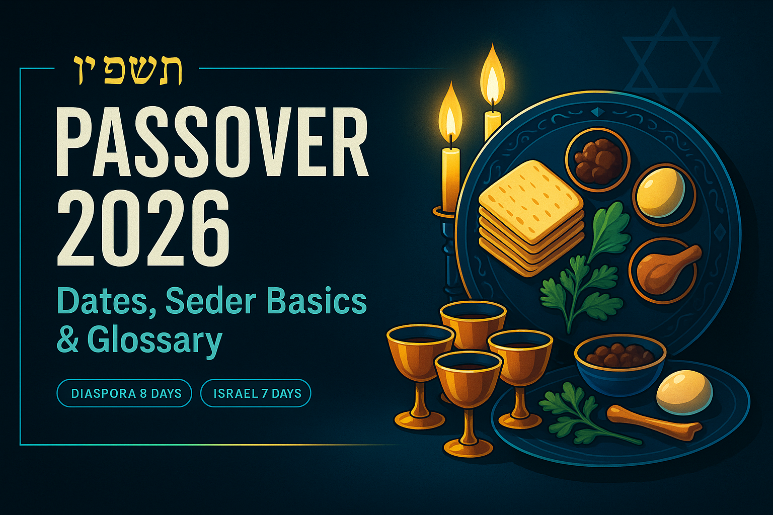 Passover 2026 — Dates, Seder Basics & Glossary