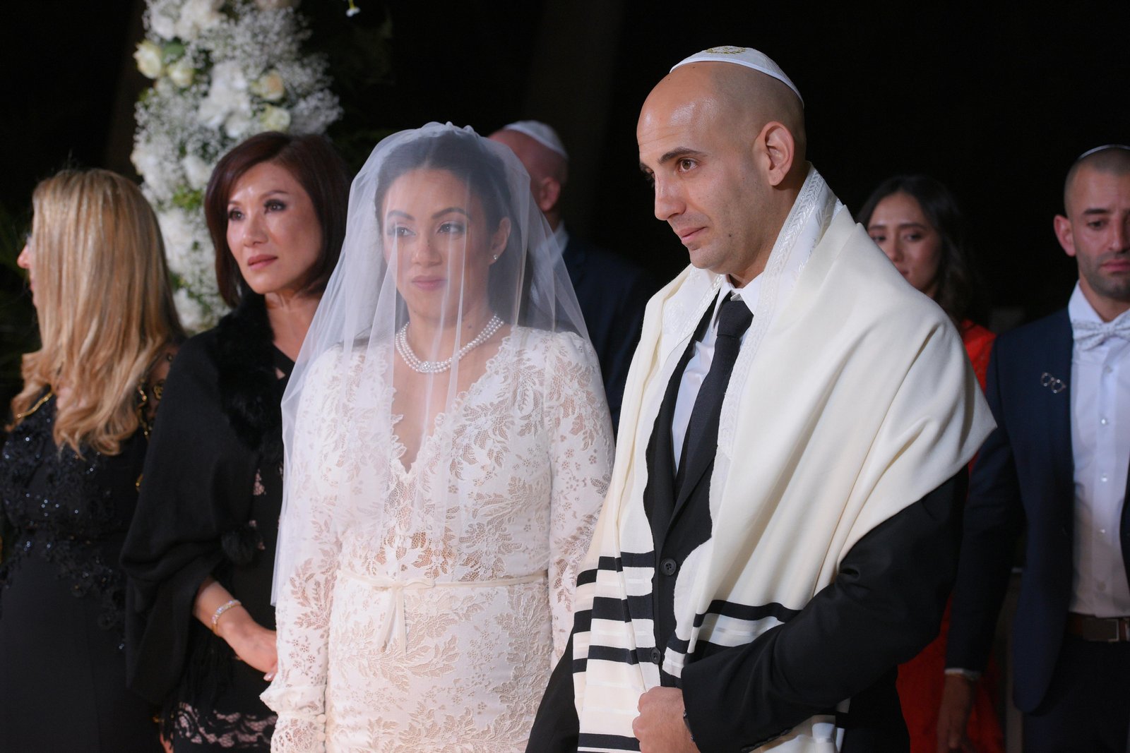 Jewish wedding under a chuppah