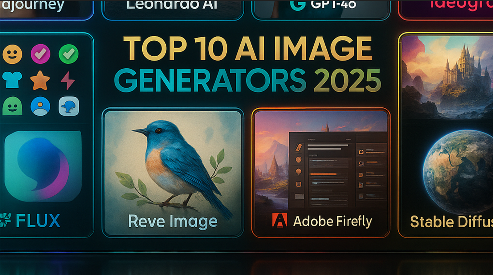 Top 10 AI Image Generators in 2025